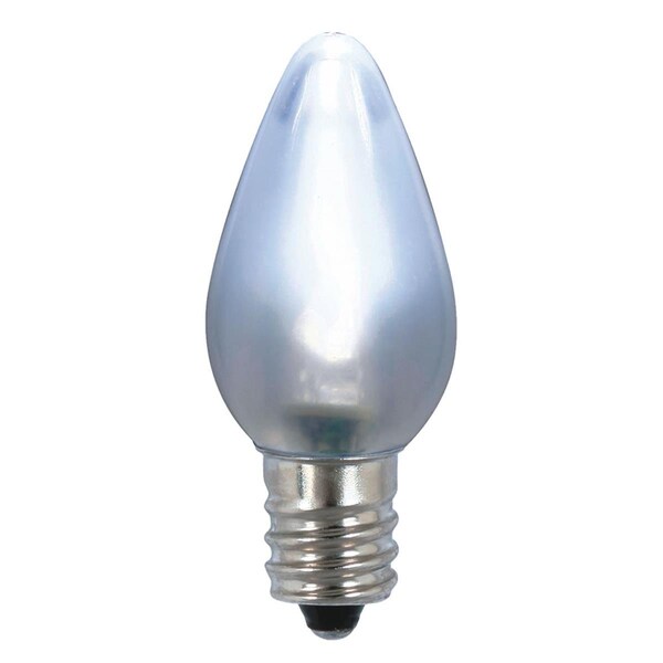 Vickerman 0.96 watt 130V C7 Ceramic LED Cool White Bulb with Nickel Base 25 per Bag XLEDSC75-25 - main